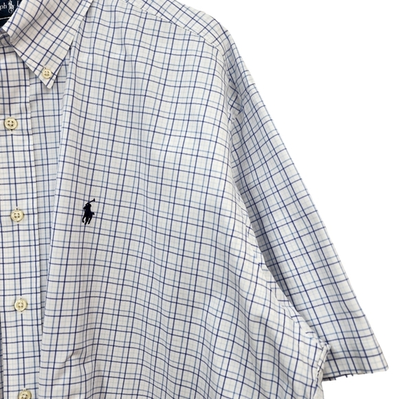 Ralph Lauren Men's Blake Checked Short Sleeve Button Shirt - XL - Picture 2 of 5